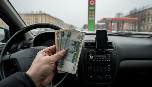 Петербургские таксисты зарабатывают по 400 рублей за полтора часа работы из-за низких тарифов и дефицита бензина