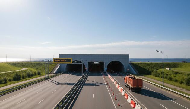 В тоннеле дамбы Петербурга ограничат движение с 26 по 28 августа