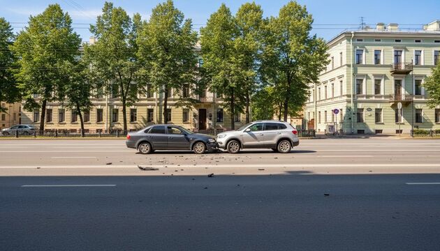 На Васнецовском проспекте пьяный водитель протаранил две машины и попал в наручники