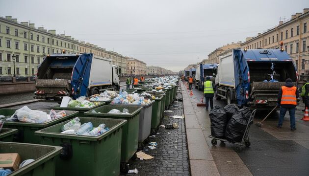 После «Алых парусов» из центра Петербурга вывезли десять тонн мусора