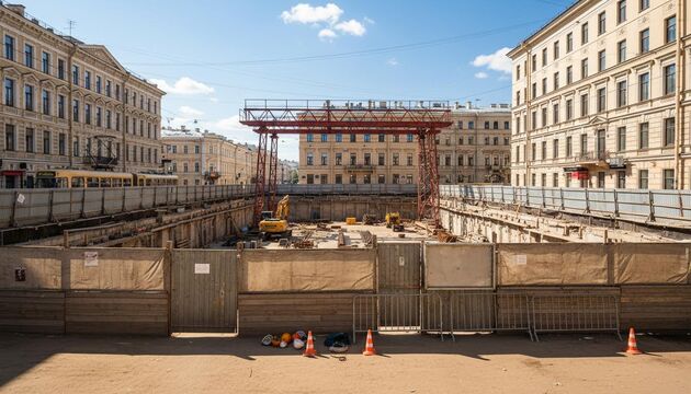 Вход на «Театральную» снова под угрозой срыва сроков
