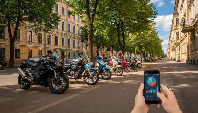 Каждый третий петербуржец хочет мотоцикл или скутер — в среднем на 359 тысяч