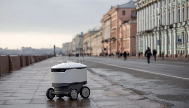 Роботы-доставщики доехали до центра Петербурга, и теперь у них есть собственные правила движения