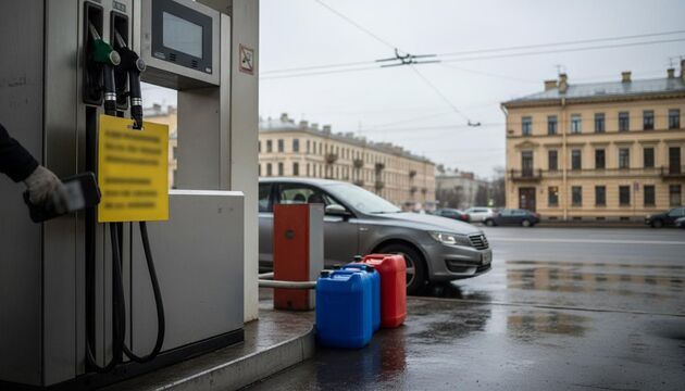 Бензин в Петербурге подорожал за неделю, на заправках остаются лимиты по 20–100 литров