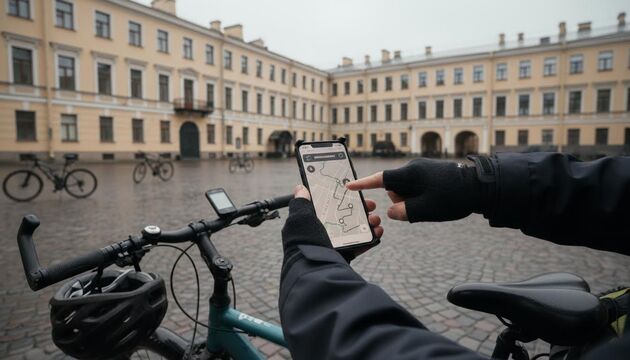 В Кронштадте протестировали велокабинет из приложения «Парковки Петербурга»