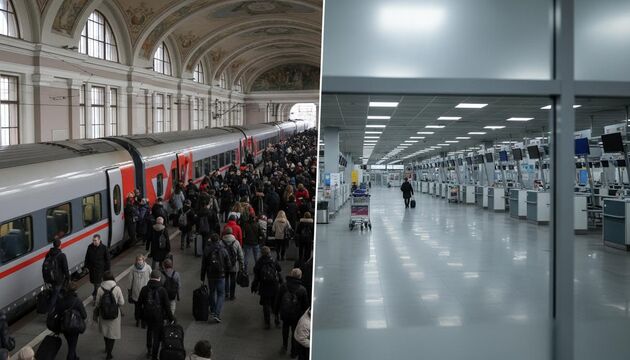 Пассажиропоток на авиарейсах Москва — Петербург рухнул на 18%: люди уходят на поезда