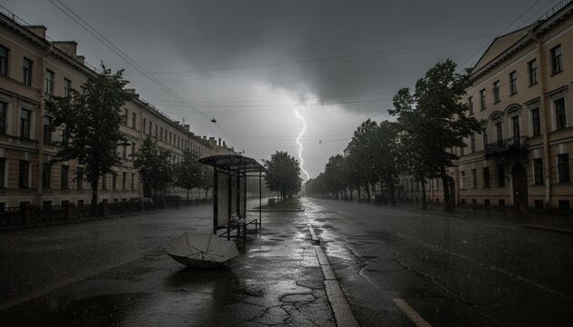 На Ленобласть надвигается ливень с грозой и порывистым ветром