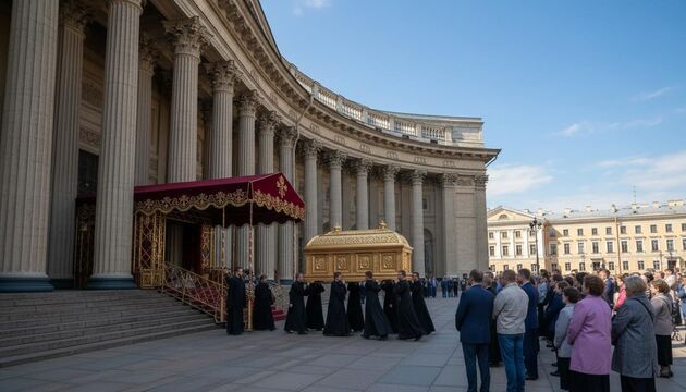Мощи Спиридона Тримифунтского привезли в Казанский собор — ковчег пробудет до 20 сентября