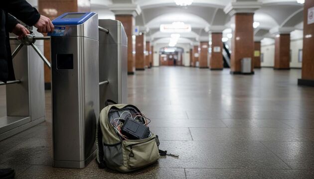 На входе в метро Петербурга задержали агента с бомбой под видом GPS-трекера
