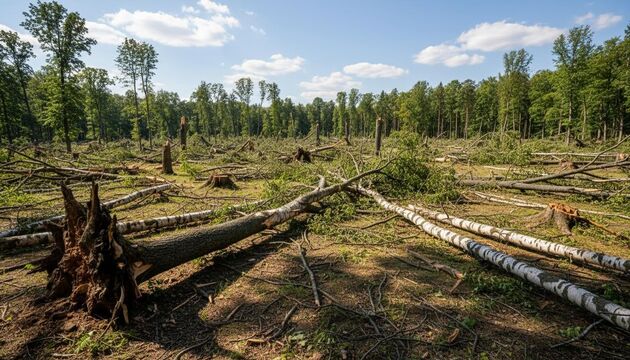 Ураган «Бернадетт» повалил в Павловском парке 2,3 тысячи деревьев