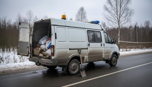 В Ленобласти поймали наркокурьеров на фальшивой «Газели» дорожных служб