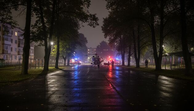В Пикалёво ночью вызвали санавиацию к двухлетнему ребёнку с ожогом дыхательных путей