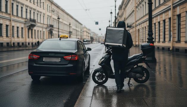 Смольный хочет продлить запрет на работу мигрантов в такси и доставке до 2027 года