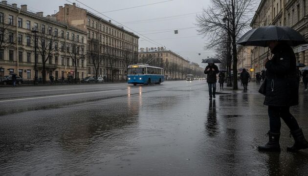 Осень посреди лета: во вторник в Петербурге +14 и дождь