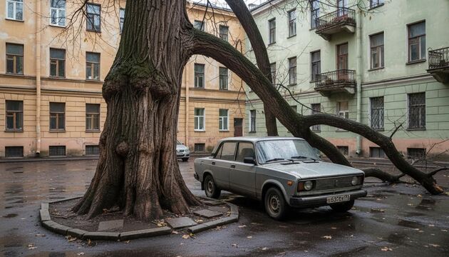 Как распознать аварийное дерево во дворе и не остаться без машины
